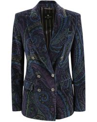 Etro - Double-Breasted Jacket - Lyst