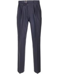 Maison Margiela - Blue Wool And Mohair Trousers - Lyst