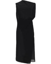 Jacquemus - Midi Dress La Robe Drap Cotton - Lyst