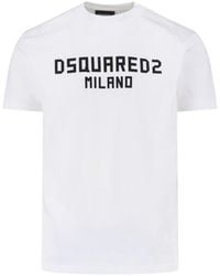 DSquared² - T-Shirts And Polos Cotton - Lyst
