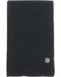 Stone Island - Wool Blend Scarf With Logo - Lyst