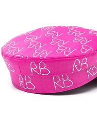 Ruslan Baginskiy - Crystal-Embellished Logo Baker Boy Hat - Lyst