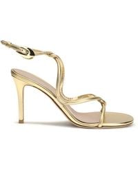 Gianvito Rossi - Calf Leather Bos Taurus Stiletto Heel Sandals - Lyst
