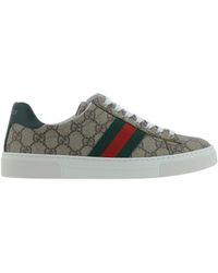 Gucci - Sneakers With Gg Monogram And Web Detail - Lyst