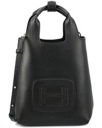 Hogan - Logo Embossed H-bag Mini Shopping Bag - Lyst