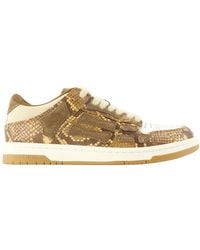 Amiri - Printed Python Skel Top Low Sneakers - Lyst