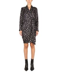 Max Mara - All-over Patterned Long-sleeved Dress - Lyst