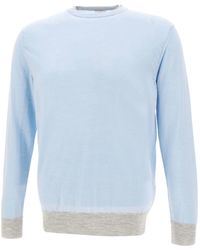 Eleventy - Wool And Silk Sweater - Lyst