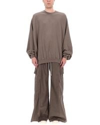 Rick Owens - Sweatshirt Hun Crewneck Cotton Sweatshirts - Lyst