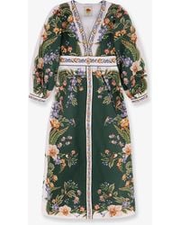 FARM Rio - Long Cotton Dress With Floral Print - Lyst