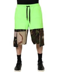Dolce & Gabbana - Camo Colorblock Shorts - Lyst