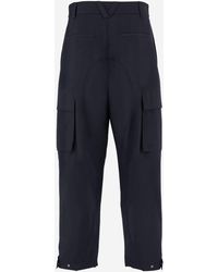 Bottega Veneta - Nylon Cargo Pants Polyester Trousers - Lyst