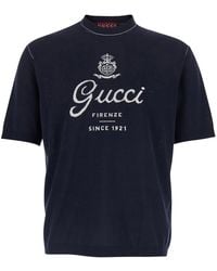 Gucci - Sweater Round Neck Wool Tops - Lyst