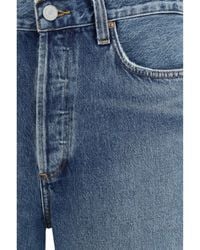 Agolde - Anson Denim Shorts Cotton Bermuda - Lyst