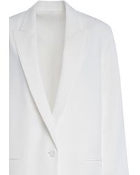 Alberta Ferretti - Viscose Blend Stretch Cady Suit With Blazer With Long Slits - Lyst