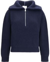 Malo - Cashmere High-Neck Zip Sweater Kashmir/Capra Hircus Polo Shirts - Lyst