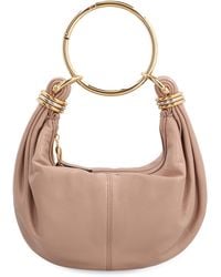 Chloé - Leather Hobo Bag With Top Handle Calf Shoulder - Lyst