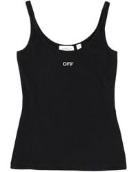 Off-White c/o Virgil Abloh - Tank Top With Logo Cotton - Lyst