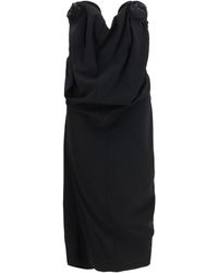 Magda Butrym - Draped Dress With Sculptural Floral Details - Lyst