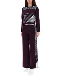 CASABLANCA - Diagonal Tennis Polo Shirt Merino Wool - Lyst