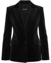 Patrizia Pepe - Velvet Tailored Blazer Jacket - Lyst