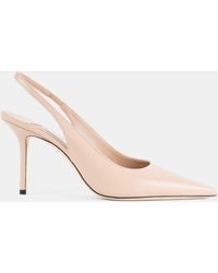 Jimmy Choo - Love Sb 85 Macaron Nude Calf Leather Slingback Pumps - Lyst