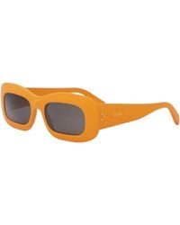 Celine - Sunglasses Rectangle Full Rim, Glossy Frame And Lens Cl40294I42A - Lyst