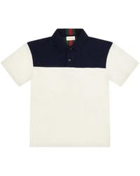 Gucci - Cotton Polo With Web Trim For Boy T-Shirts - Lyst