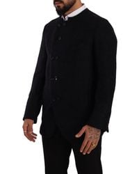 Dolce & Gabbana - Gray Alpaca Button Down Men Coat Jacket - Lyst