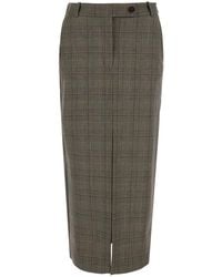 Pinko - Skirt Wool-Blend Polyester - Lyst