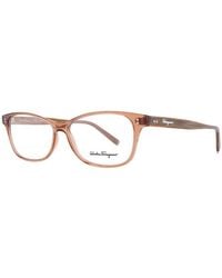 Ferragamo - Salvatore Eyeglasses Rectangle Full Rim, Transparent- Marble Frame And Clear Demo Lenses Lens Sf2910231 Trasparent - Lyst