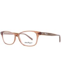Ferragamo - Salvatore Eyeglasses Rectangle Full Rim, Transparent- Marble Frame And Clear Demo Lenses Lens Sf2910231 Trasparent - Lyst