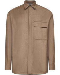 D 40 - Virgin Wool Shirt Jacket - Lyst