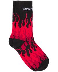 Vision Of Super - Socks With Triple Flame - Lyst