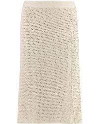 Bottega Veneta - Crochet Skirt - Lyst