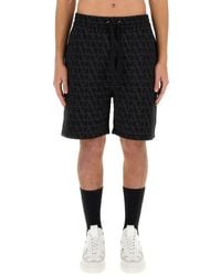 Valentino - Bermuda Shorts With Toile Iconographe Print - Lyst