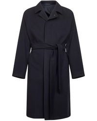 Tagliatore - Wool And Cashmere Salomons Wrap Coat - Lyst