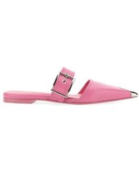 McQueen - Mule Punk Leather - Lyst
