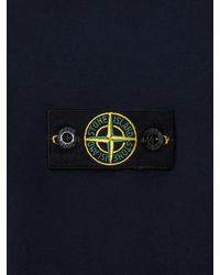 Stone Island - Hooded Cotton Sweatshirt Hoods & Sweatshirts - Lyst
