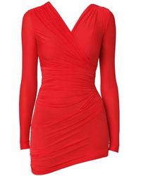 Balenciaga - Draped Mini Dress - Lyst
