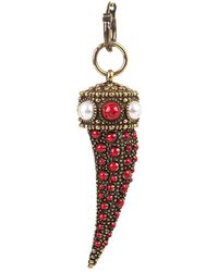 Roberto Cavalli - Pendant Earrings With Coral Stones - Lyst