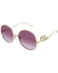 Chloé - Chloe Sunglasses Metal Eyewear - Lyst