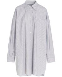 Maison Margiela - Striped Long-Sleeved Shirt - Lyst