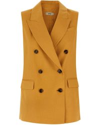Herno - Linen Sleeveless Jacket - Lyst