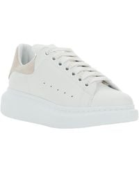 McQueen - Oversized Leather Sneaker With Removable Insole - Lyst