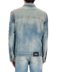 Off-White c/o Virgil Abloh - Diag Raw Patch Jacket Cotton Shirt - Lyst