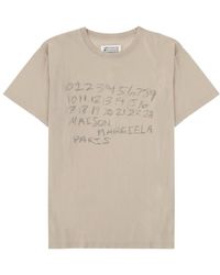Maison Margiela - T-Shirt With Print Cotton T-Shirts - Lyst