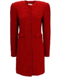 Magda Butrym - Short Bouclé Dress Polyamide; Wool Ovis Aries - Lyst