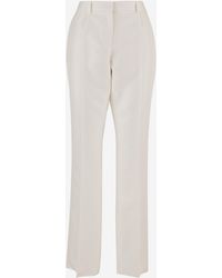 Balenciaga - Trousers Tailored Slim-Fit Wool And Silk - Lyst