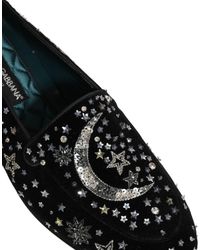 Dolce & Gabbana - Crystal Embellished Dress Loafers Shoes Leather - Lyst